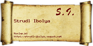 Strudl Ibolya névjegykártya