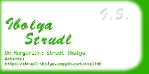 ibolya strudl business card